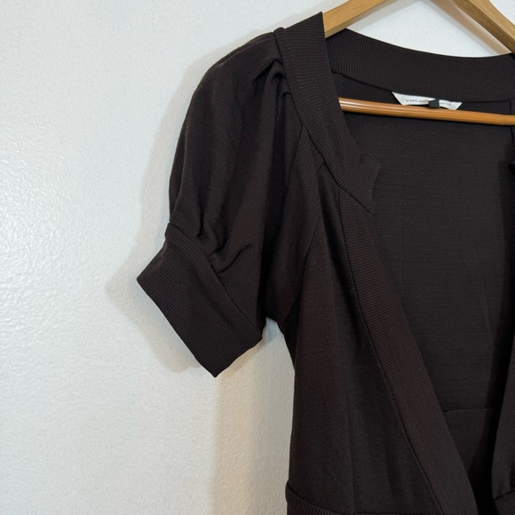 Diane Von Furstenberg Lauren 100% Wool Puff Short Sleeved Wrap Dress Sz 6 - Picture 16 of 16